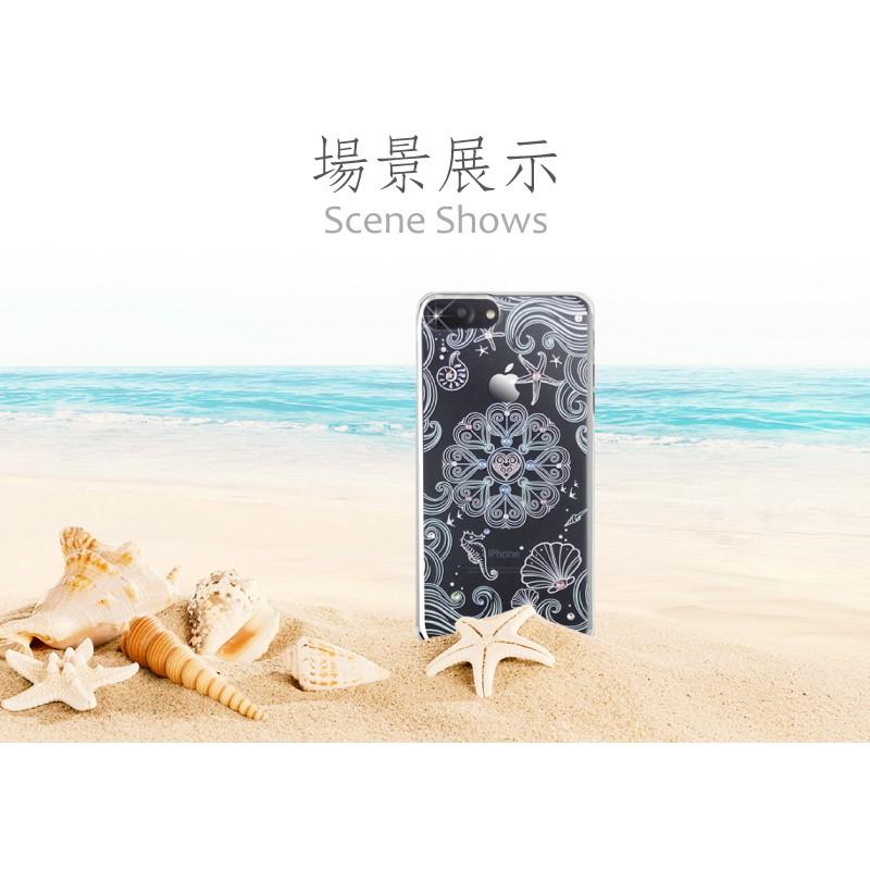 Apple iPhone XS Max 【 海洋之心 】施華洛世奇水晶 彩繪空壓殼 軟殼-細節圖4