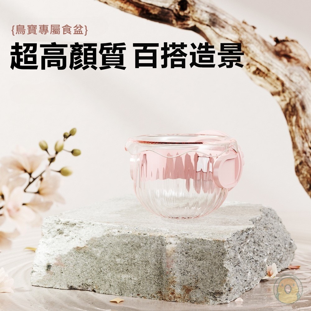 [蹦蹦鳥] 鸚鵡蜜罐食盆 蜜罐食杯 鳥用餵食器 玄鳳 虎皮 外帶懸掛式防撒食盆 小寵空中食盒-細節圖3