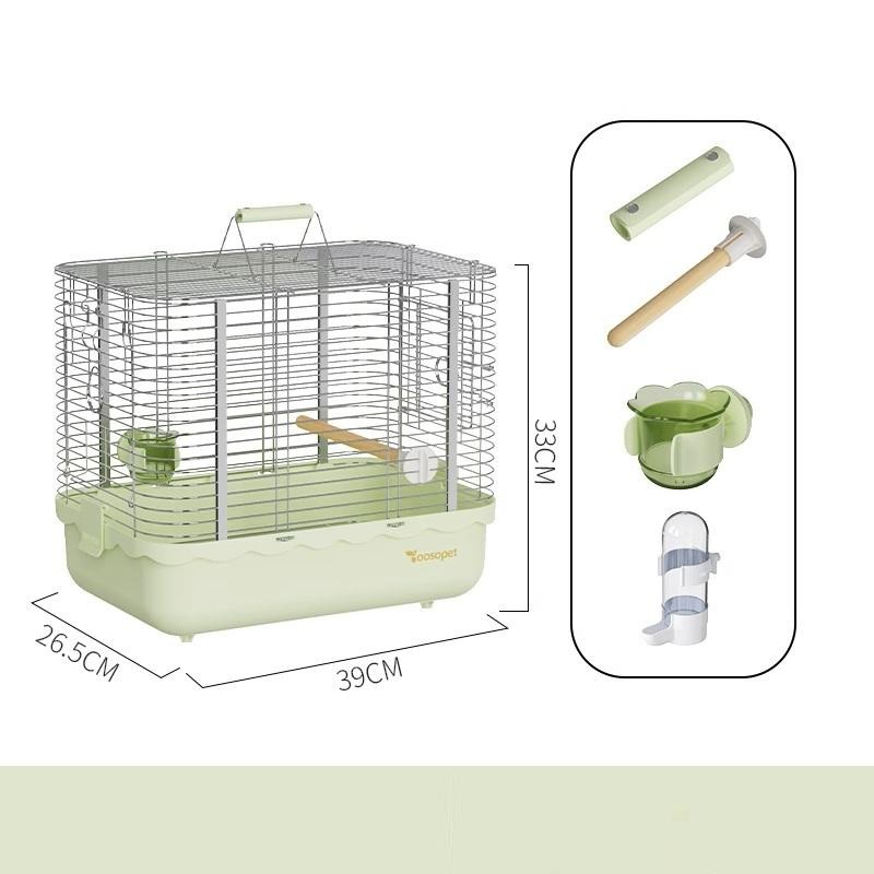 [蹦蹦鳥-台灣現貨] 優嗖 楓林籠 304不銹鋼外出籠 橫絲 大空間 手提籠鳥籠運輸籠 耐摔 (店到店限一個)-細節圖8