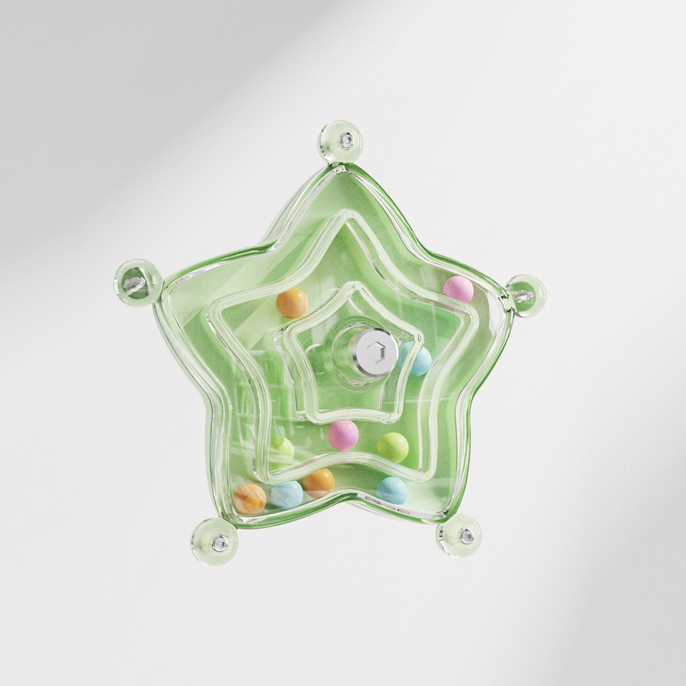 [蹦蹦鳥] 海星轉轉樂 鸚鵡啃咬解悶益智玩具樂虎皮玄鳳 轉盤 轉輪鳥玩具 鳥籠配件-規格圖3