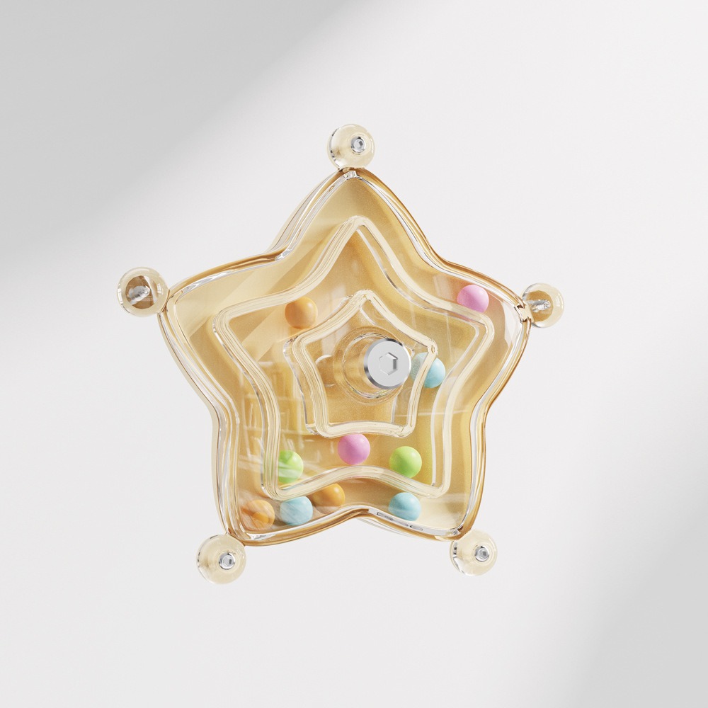 [蹦蹦鳥] 海星轉轉樂 鸚鵡啃咬解悶益智玩具樂虎皮玄鳳 轉盤 轉輪鳥玩具 鳥籠配件-規格圖3