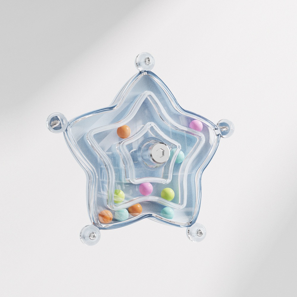 [蹦蹦鳥] 海星轉轉樂 鸚鵡啃咬解悶益智玩具樂虎皮玄鳳 轉盤 轉輪鳥玩具 鳥籠配件-規格圖3