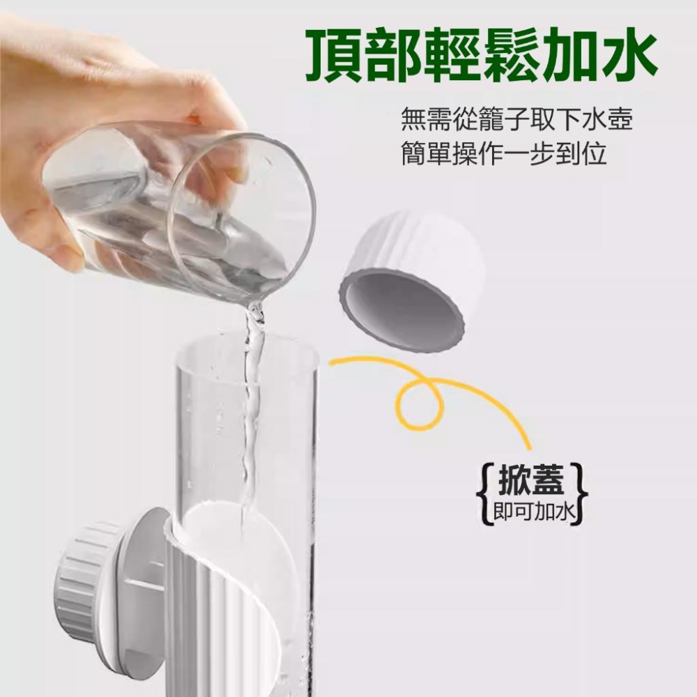 [蹦蹦鳥-台灣現貨] 鸚鵡寵物鳥自動飲水器 撞針水壺 防漏水 防水質汙染-細節圖4