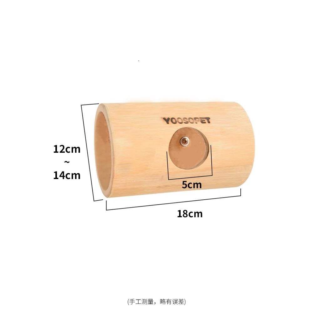 [蹦蹦鳥-台灣現貨] 天然竹筒 攀爬樹洞鳥窩 躲避玩具 隧道解悶啃咬 虎皮牡丹玄鳳-細節圖8