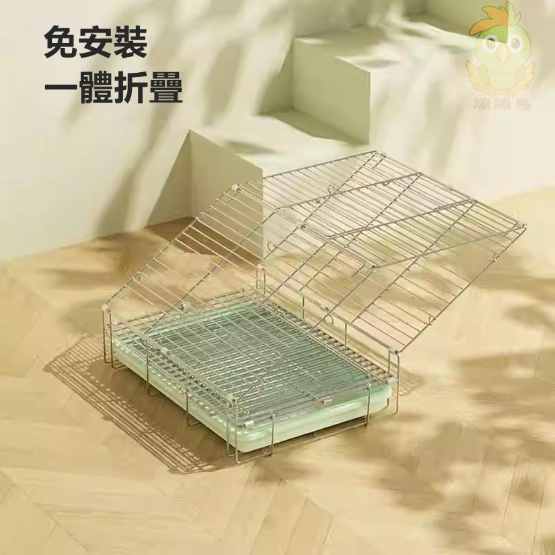 [蹦蹦鳥-台灣現貨] 304不銹鋼折疊籠 外出籠 (+籠衣) 運輸便攜手提籠 適合中小型鸚鵡 虎皮/牡丹/小鸚鵡/和尚-細節圖2