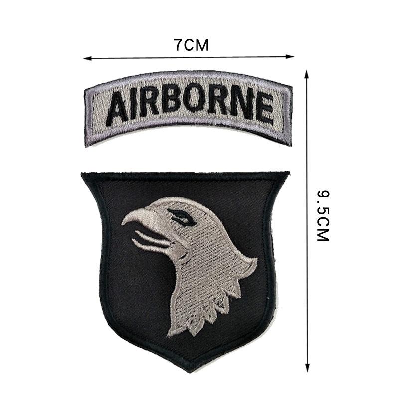 【Bearer】魔鬼氈 北約 美國陸軍101空降師 82空降師 附毛面 刺繡魔術貼章-細節圖3