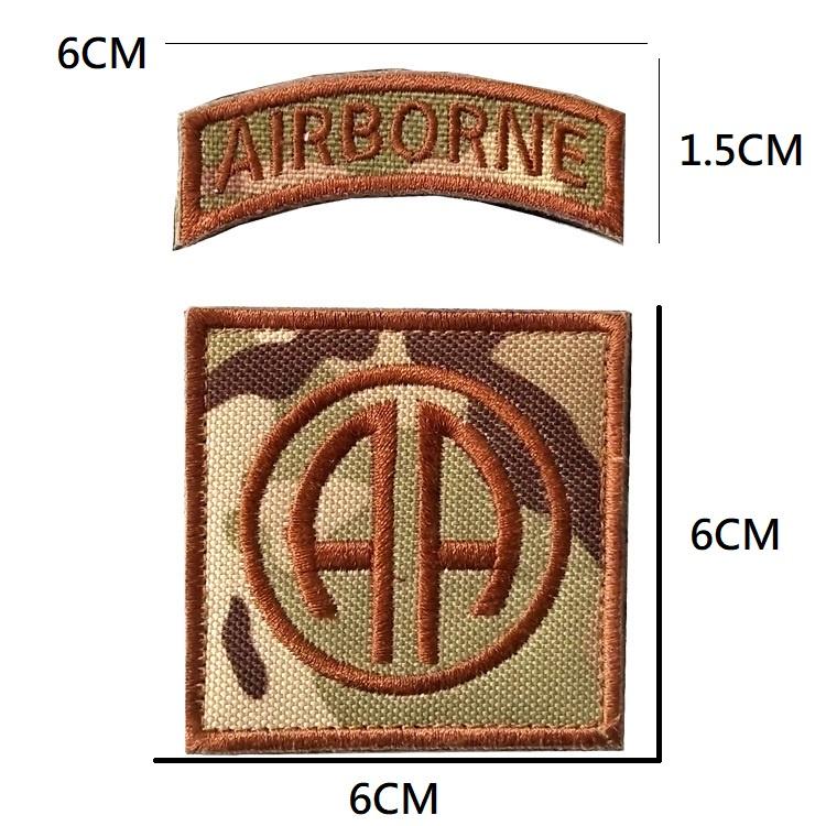 【Bearer】魔鬼氈 北約 美國陸軍101空降師 82空降師 附毛面 刺繡魔術貼章-細節圖5