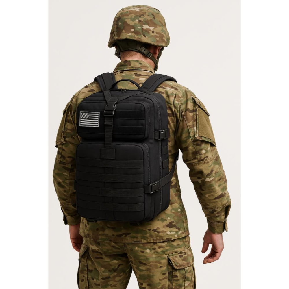 【Bearer】 50L防潑水戰術包 戰術後背包 軍規加厚版訂制款高磅高品質正規軍用背包 多色可選PP-T01-細節圖2
