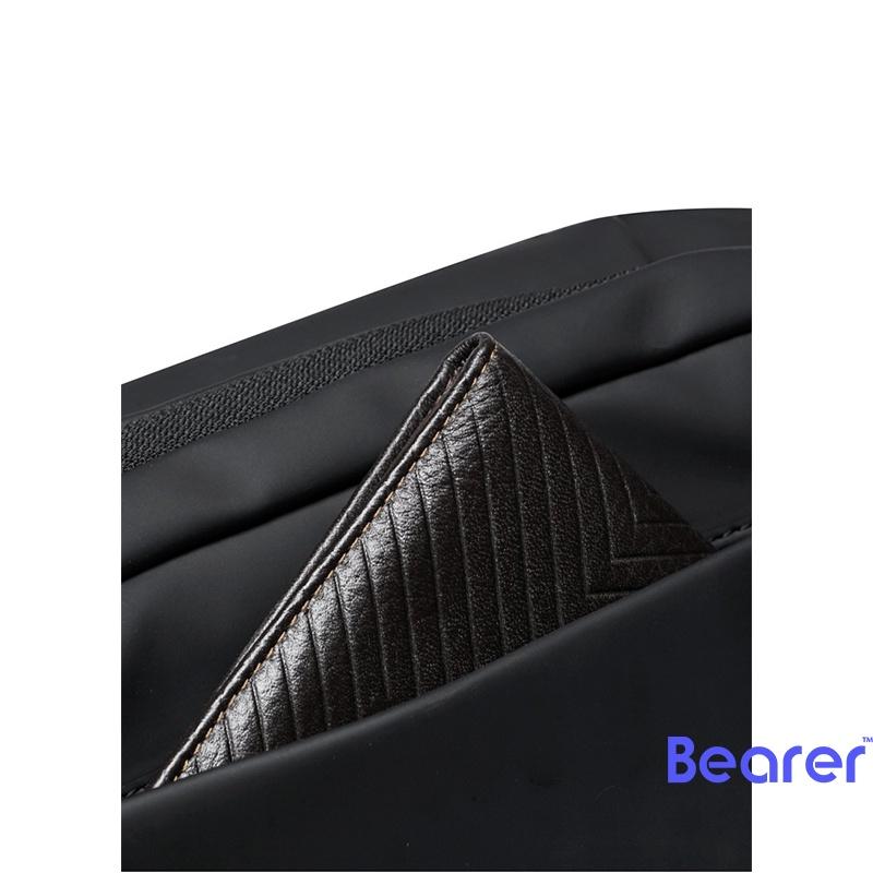【Bearer】新款多功能運動休閒胸包男士單肩包斜跨包實用大容量運動腰包 CP-08-細節圖4