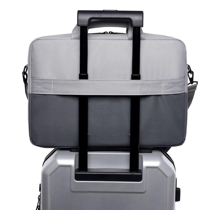 【Bearer】出清 撞色 手提 筆電包 無印 上班用 15.6吋 多層防震 防潑水  LTB-01-細節圖7