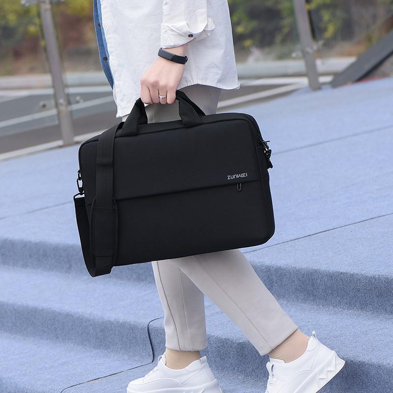 【Bearer】出清 撞色 手提 筆電包 無印 上班用 15.6吋 多層防震 防潑水  LTB-01-細節圖8