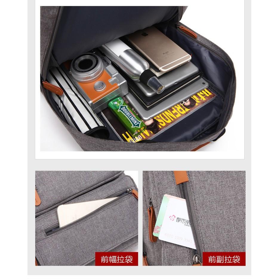 【Bearer】時尚文青休閒電腦商務背包 PP-14-細節圖3