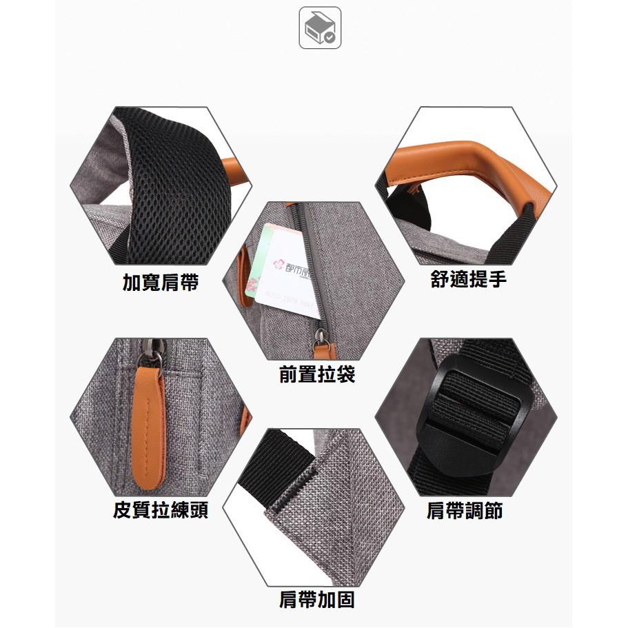【Bearer】時尚文青休閒電腦商務背包 PP-14-細節圖4