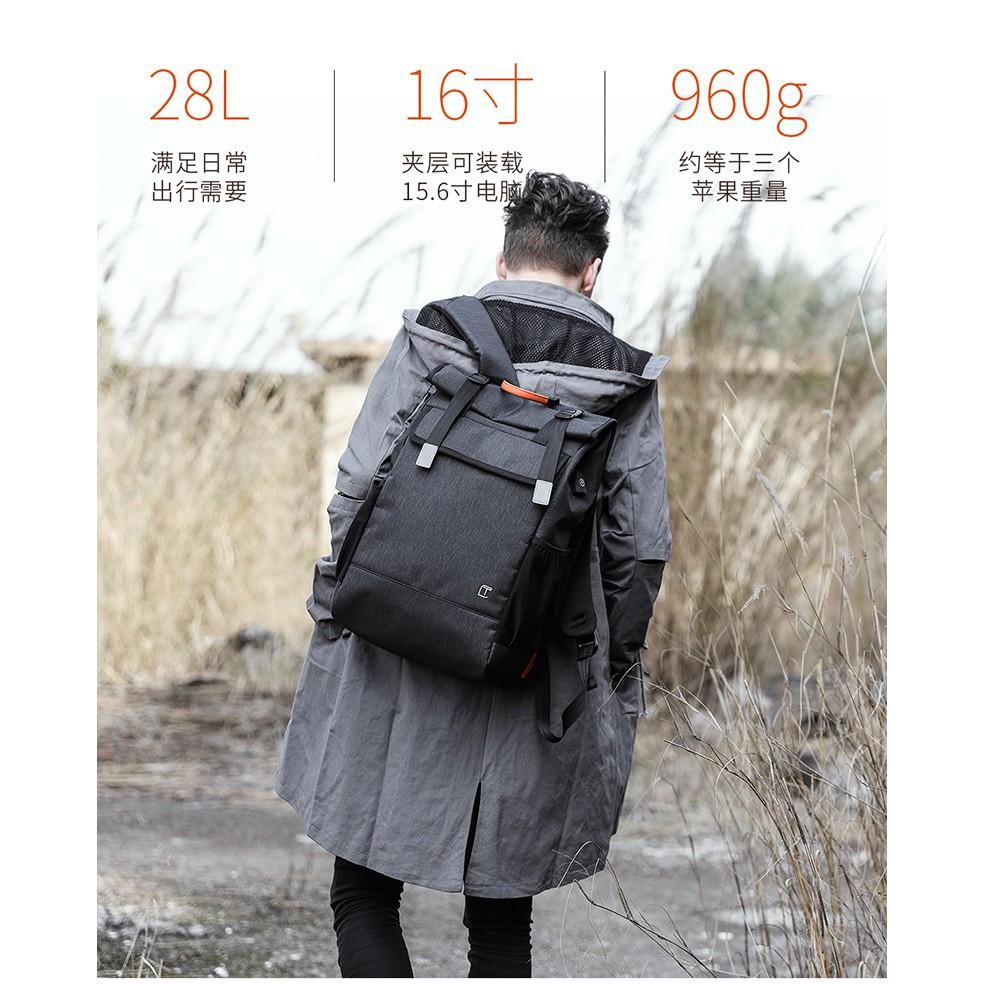 【Bearer】防潑水牛津 個性潮流雙肩包休閒電腦包 PP-07-細節圖3