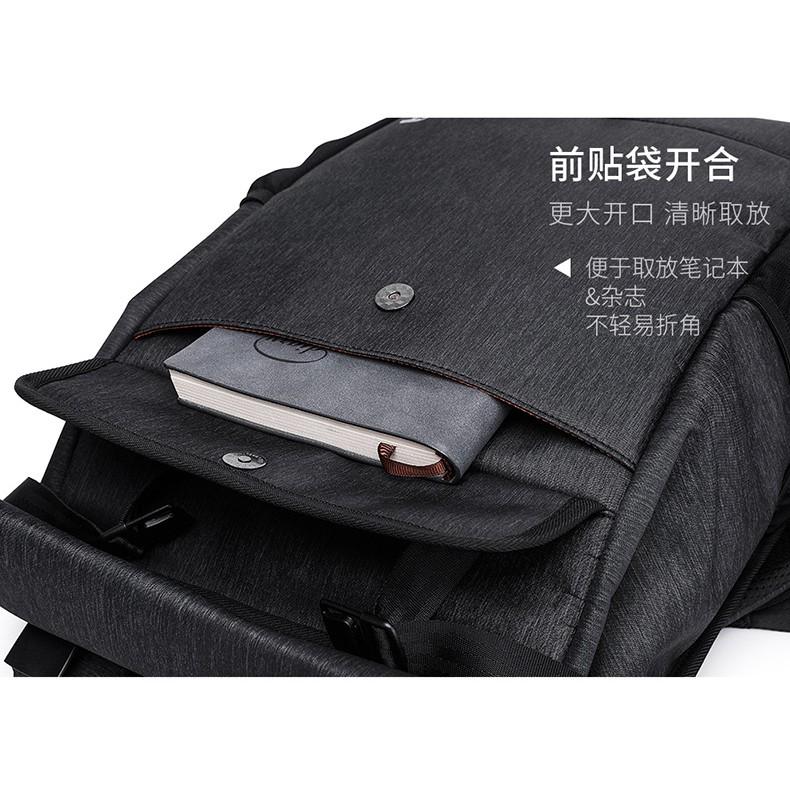 【Bearer】防潑水牛津 個性潮流雙肩包休閒電腦包 PP-07-細節圖7