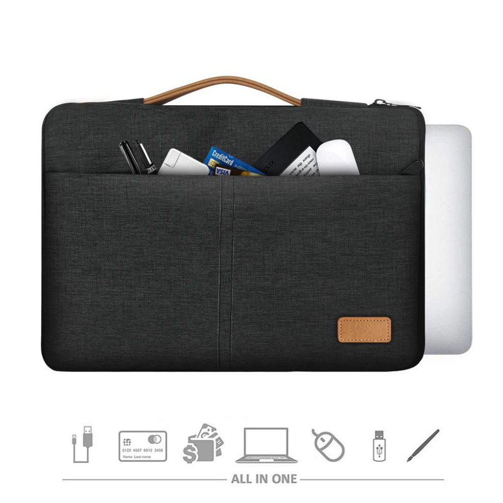 【Bearer】手提筆電包 輕薄商務 無印 15.6吋 13.3吋 內膽包 多層防震 LTB-02-細節圖5