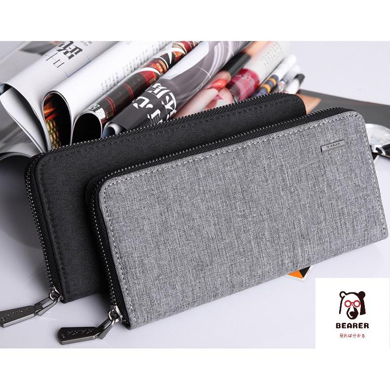 【Bearer】拉鏈長夾 手拿包 男長夾 長皮夾 長錢包 零錢格 多卡位 手機包 皮包 皮夾 男生長夾 PK-02-細節圖9