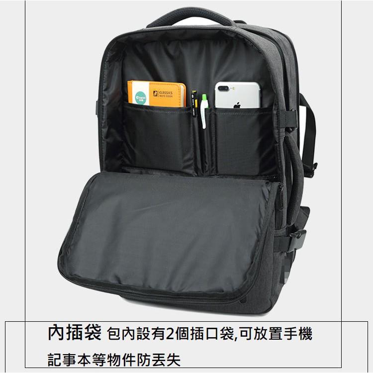 【Bearer】後背包男 零負重變型包  商務擴容功能 旅行包 多功能防水包 雙肩包 後背包 PP-BUS-10-細節圖7