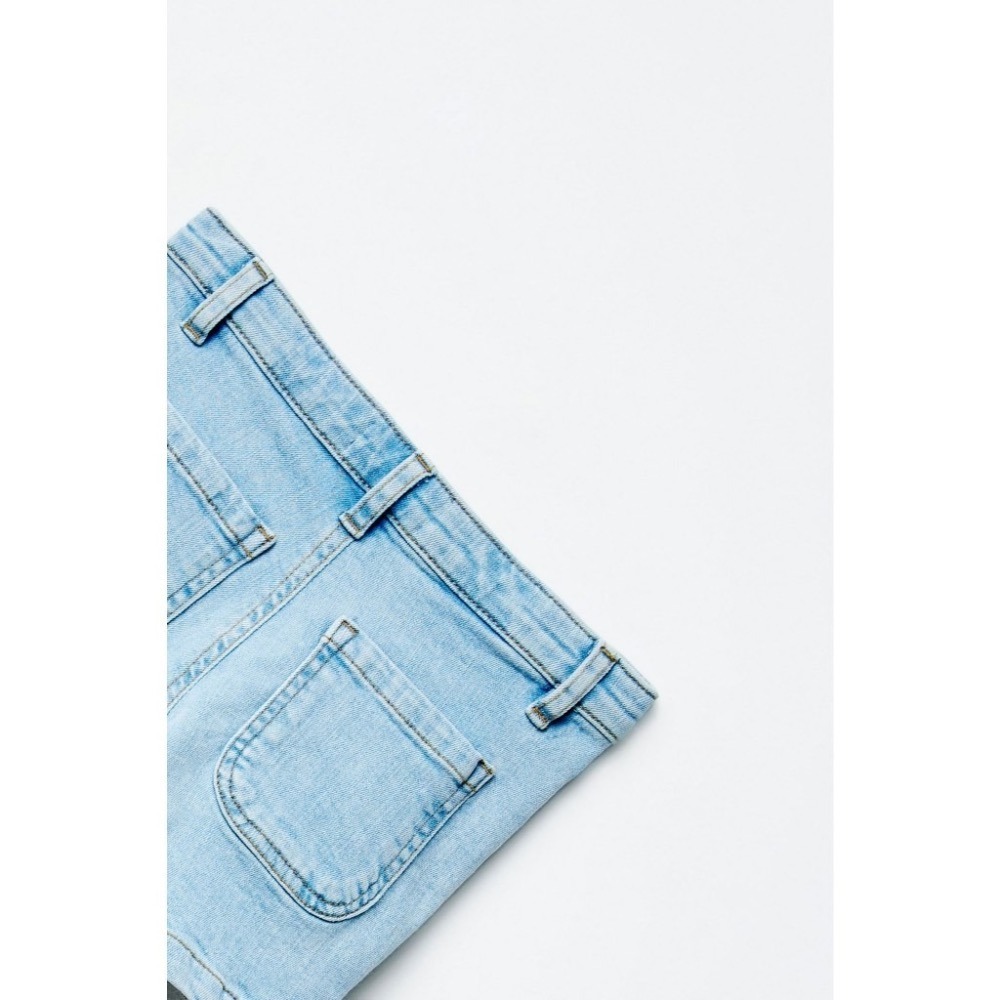 《西班牙代購》西班牙Sfera 小女孩刺繡牛仔短褲-細節圖5