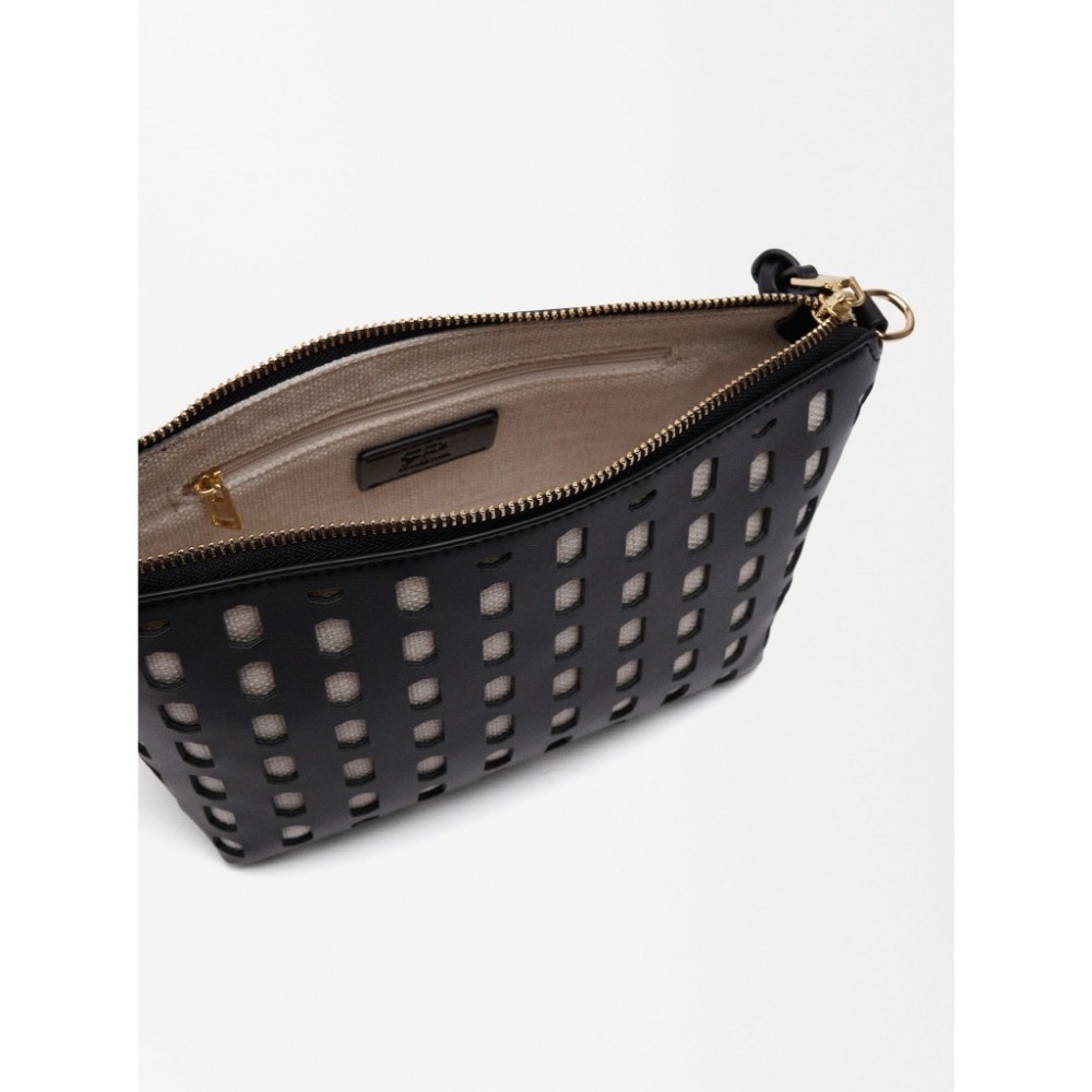 《西班牙代購》西班牙Parfois 穿孔肩背包(黑)-細節圖3