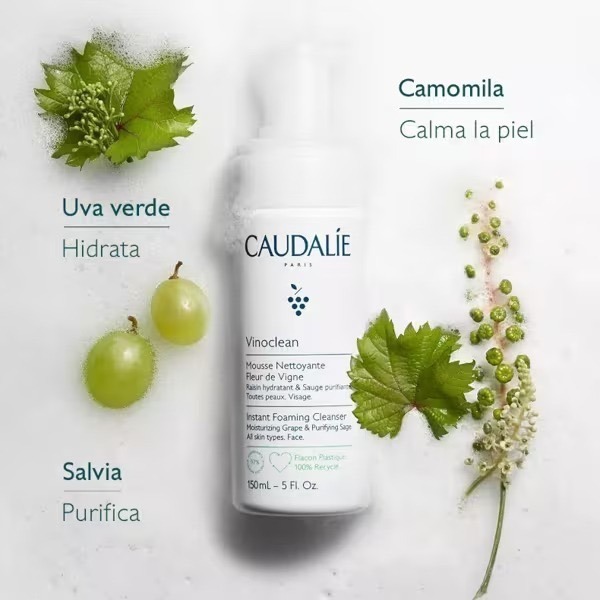 《西班牙代購》歐緹麗 Caudalie Vinoclean 雙效潔面泡沫洗面乳-細節圖3