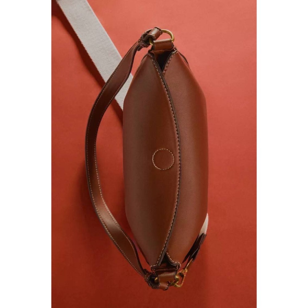 《西班牙代購》 Lefties雙手把褶皺單肩包-細節圖6