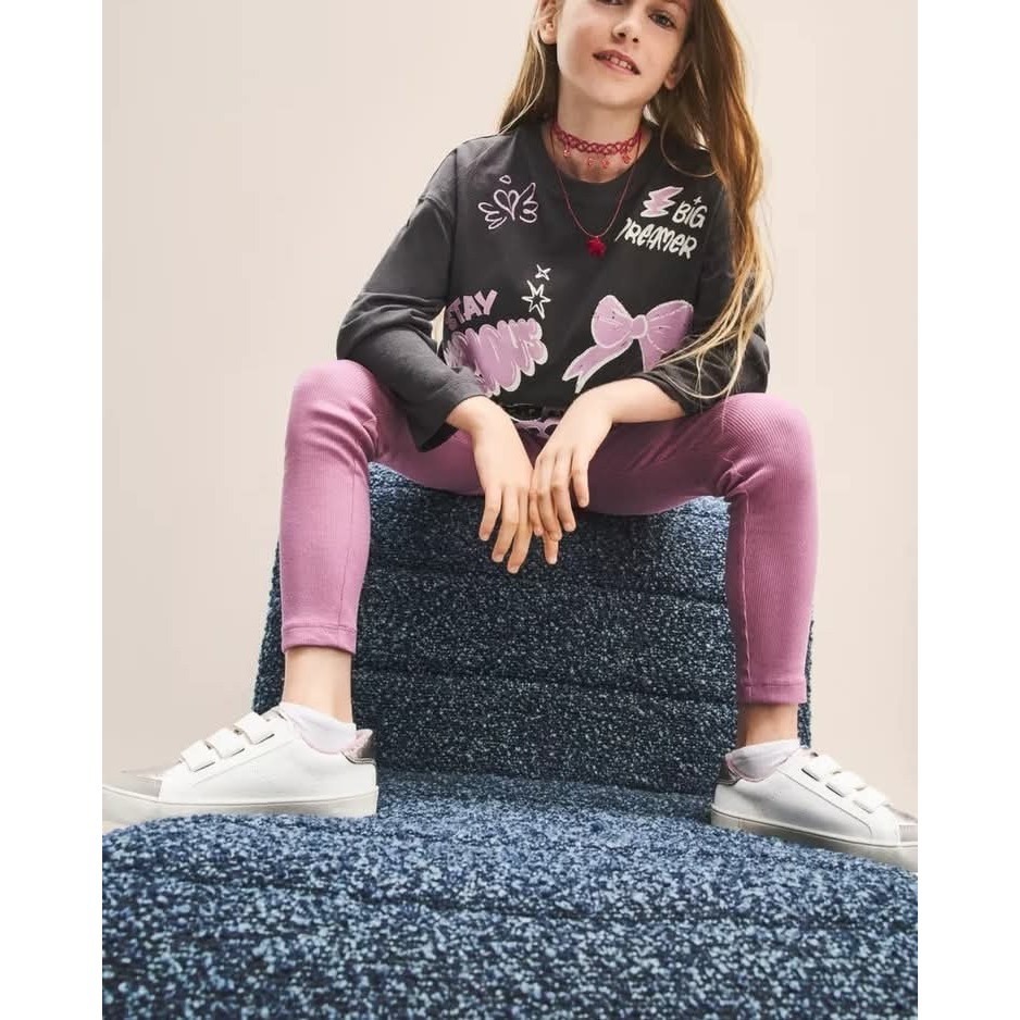 《西班牙代購》 Lefties 女童5件套羅紋 T-shirt和緊身褲套裝(9-10)-細節圖2