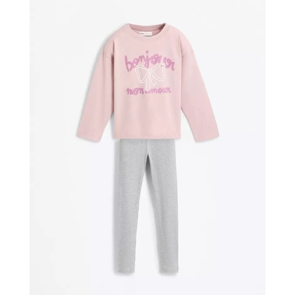 《西班牙代購》 Lefties 女童5件套羅紋 T-shirt和緊身褲套裝(9-10)-細節圖4