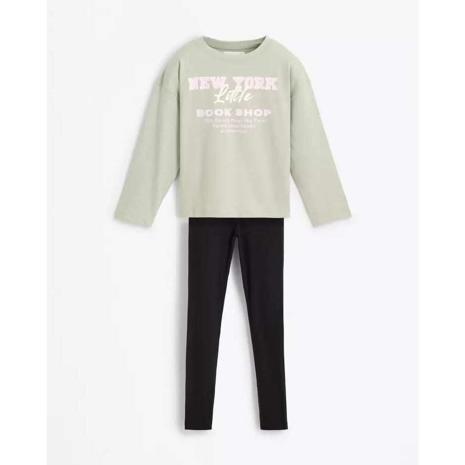 《西班牙代購》 Lefties 女童5件套羅紋 T-shirt和緊身褲套裝(9-10)-細節圖6