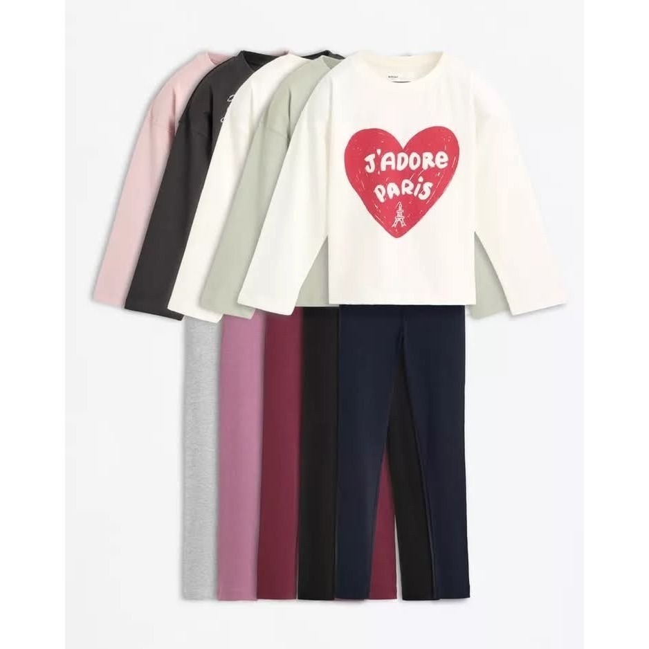 《西班牙代購》 Lefties 女童5件套羅紋 T-shirt和緊身褲套裝(9-10)-細節圖7