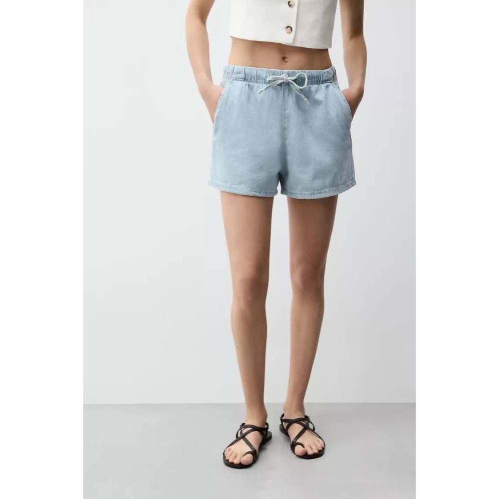 《西班牙代購》Lefties基本款牛仔短褲-細節圖3