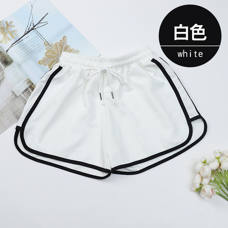 夏季大碼高腰顯瘦瑜珈運動短褲-規格圖1