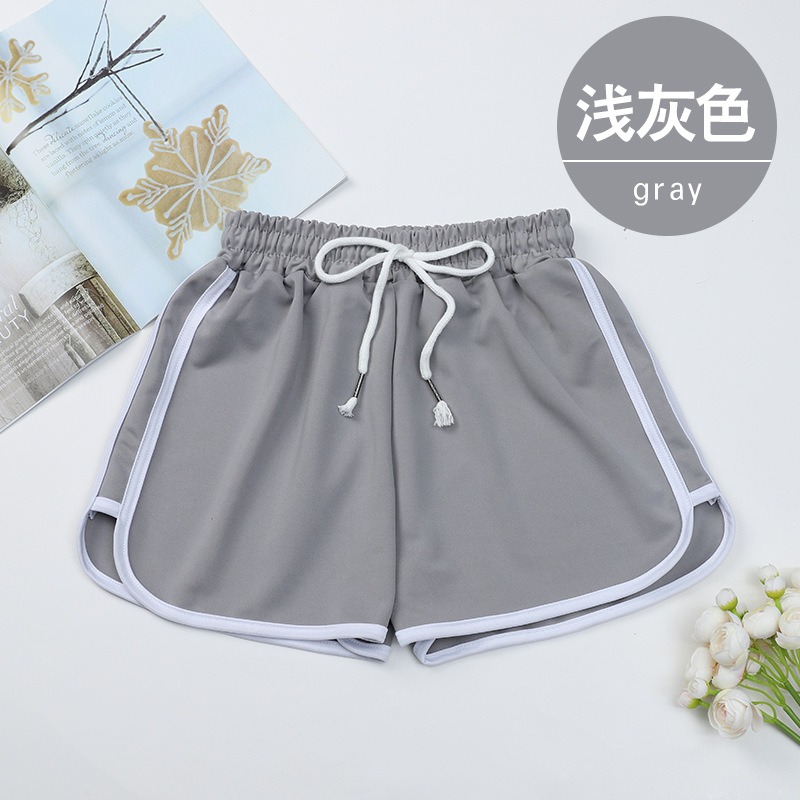 夏季大碼高腰顯瘦瑜珈運動短褲-規格圖1