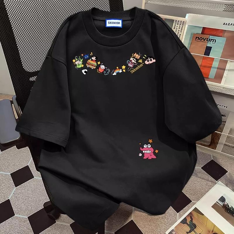 胖MM特大碼純棉印花短袖T恤-規格圖1