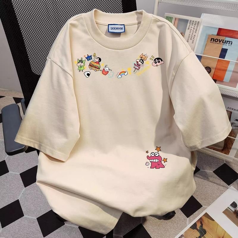 胖MM特大碼純棉印花短袖T恤-規格圖1