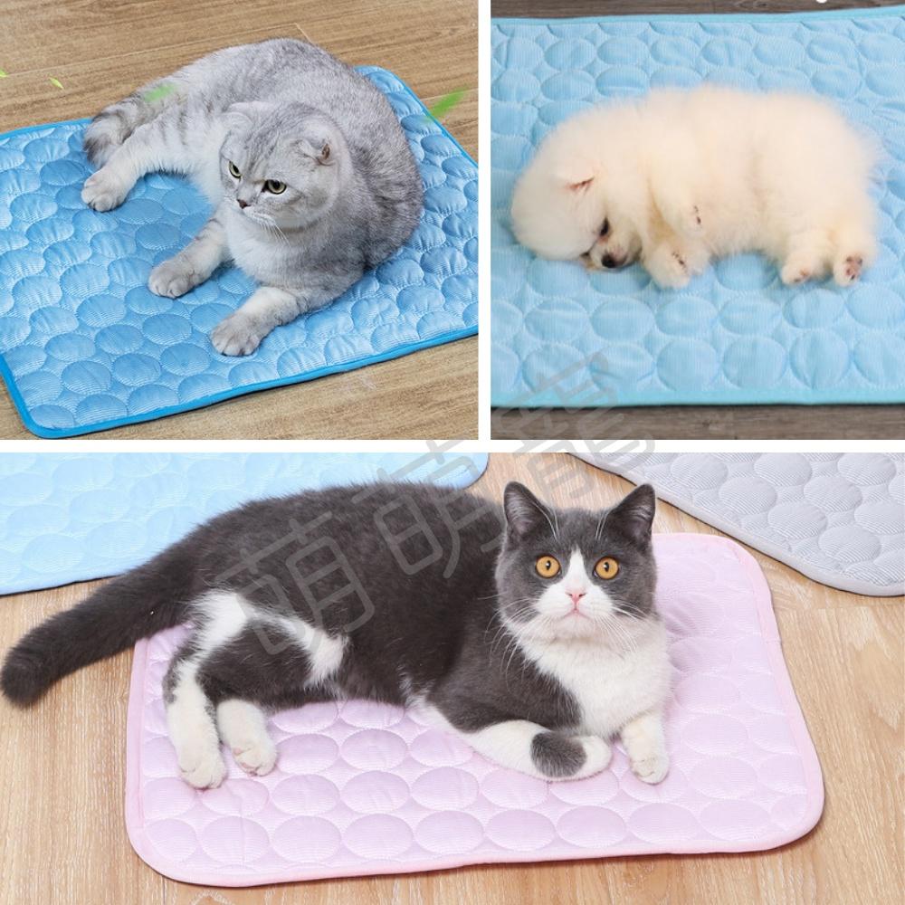 【萌萌寵 多色多尺寸】冰絲寵物涼墊 寵物涼感墊 冰絲墊 狗狗涼墊 貓咪涼墊 涼爽寵物睡墊 冰絲涼墊冷墊冰涼墊 寵物降溫-細節圖8