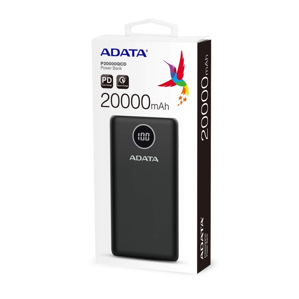 ADATA 威剛 P20000QCD 快充行動電源  20000mAh 數位顯示電量 PD/QC 行動電源-細節圖5