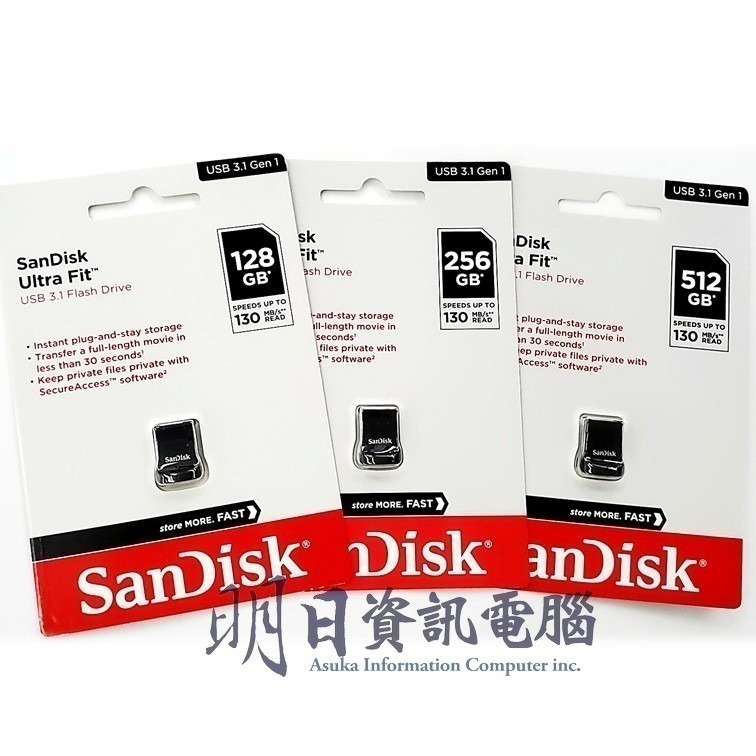 SanDisk CZ430 隨身碟 16G 32G 64G 128G  256G Ultra Fit  USB3.1-細節圖2