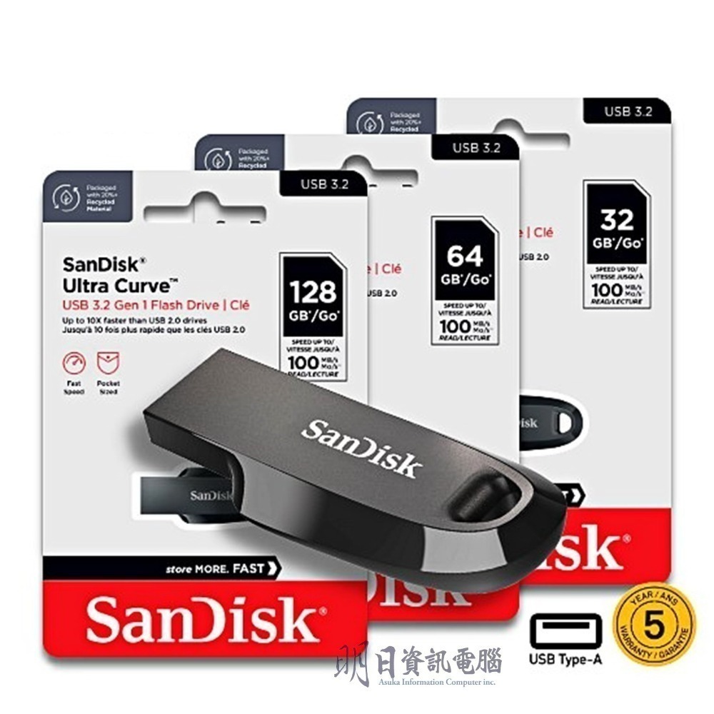 公司貨 Sandisk CZ550 32G 64G 128G 256G 512G 隨身碟 USB 3.2-細節圖8