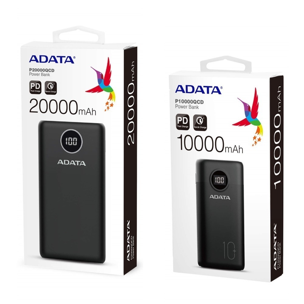 ADATA 威剛 PD 快充 QC3.0 行動電源 20000mAh 電量顯示 P20000QCD 公司貨-細節圖2