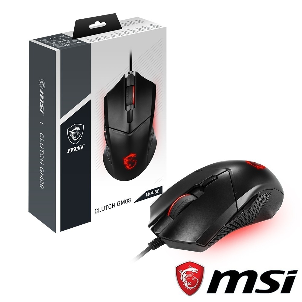 附發票 MSI 微星 Clutch GM08  電競滑鼠 龍紋 龍魂 滑鼠 MOUSE  Gaming 電競-細節圖9