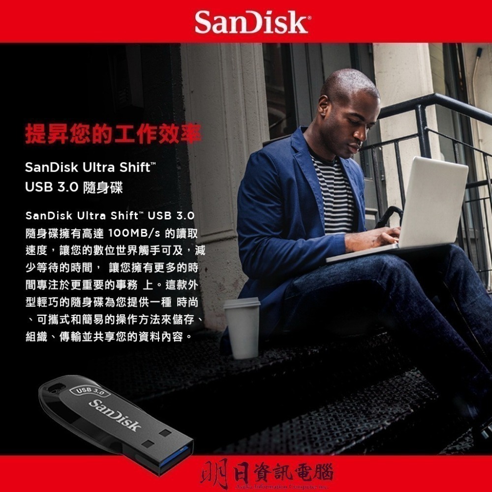 公司貨 Sandisk CZ410 32G 64G 128G 256G 隨身碟 USB 3.2-細節圖5
