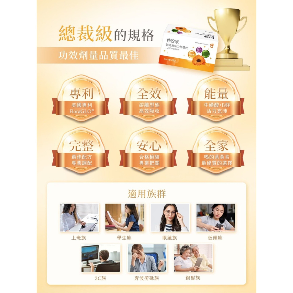 仲安家葉黃素活力精華飲60ml-細節圖4