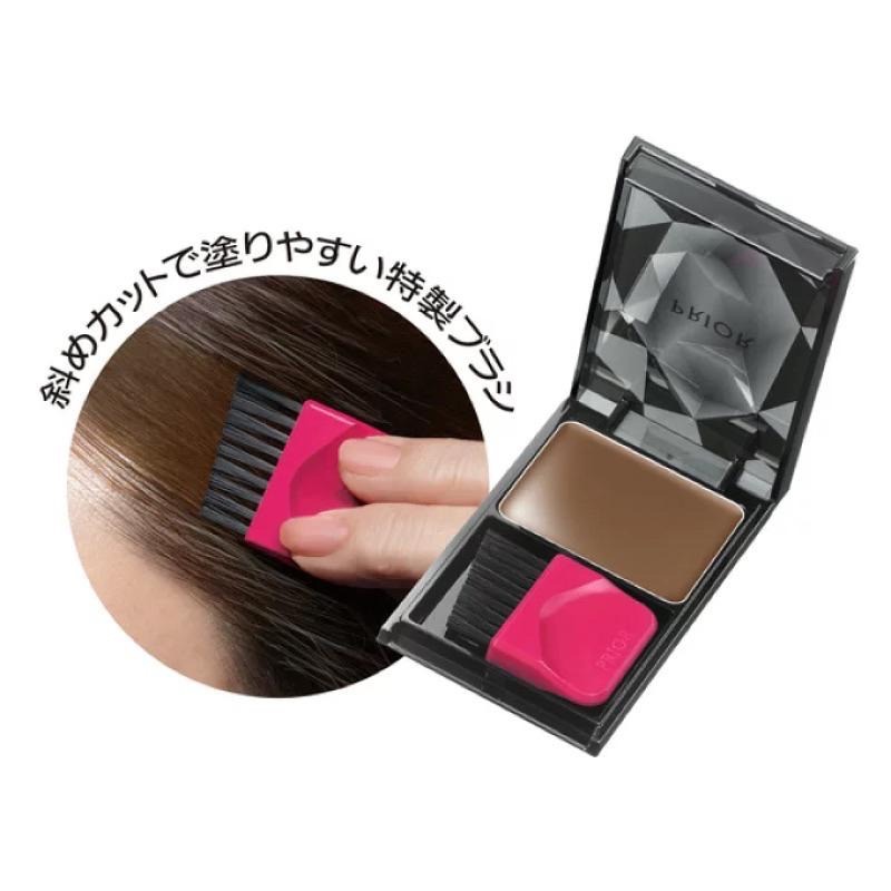 【在台現貨，當日寄出】🌻莉莉好物🌷資生堂 PRIOR 髮餅 日本正品 染髮餅 白髮粉餅黑色棕色深棕色 日本美妝品-細節圖7