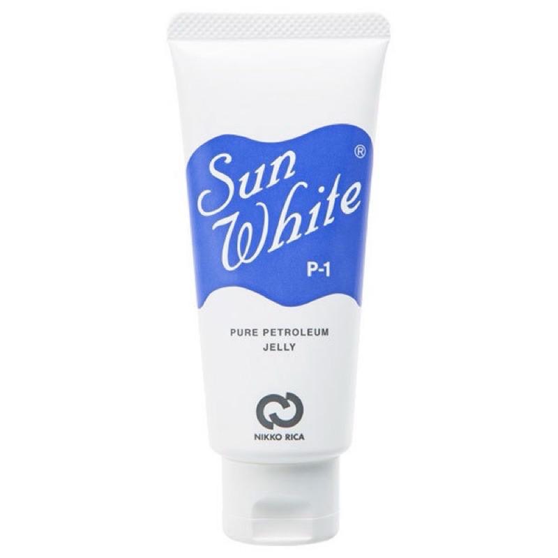 【在台現貨，當日寄出】🌻日本製 日興 SUN WHITE 純白凡士林 黑木太太推薦 保濕 敏感肌 乾燥肌 乳液-細節圖2