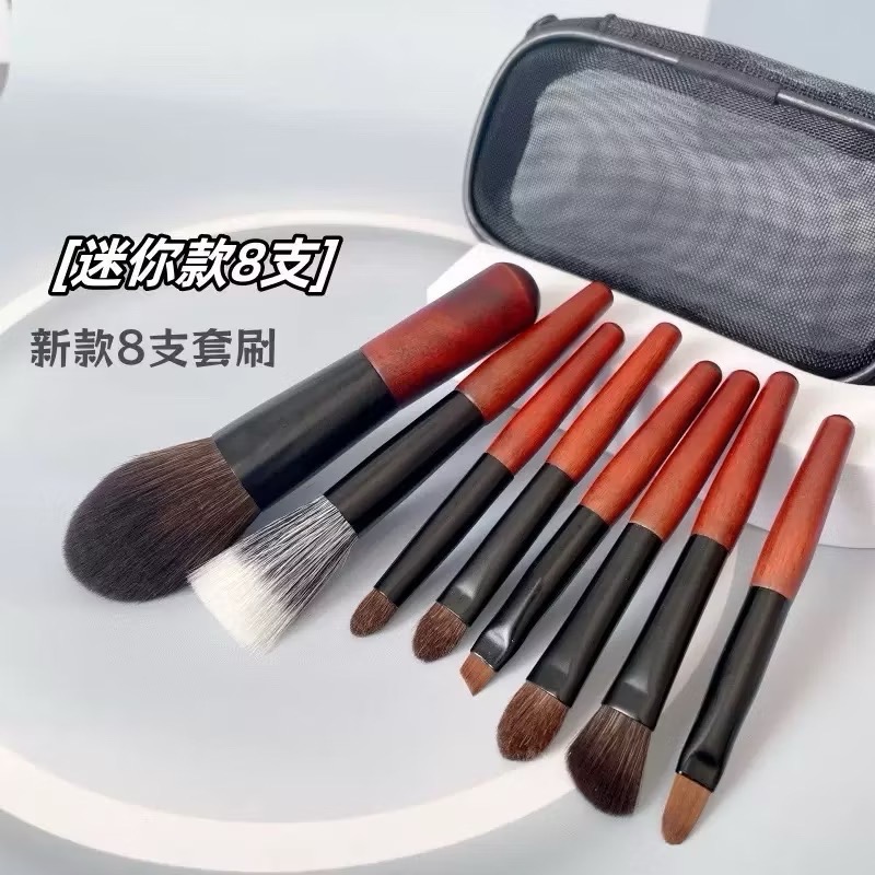 【在台現貨，當日寄出】🌻 12支 迷你mini化妝刷 旅行套裝 便攜 小馬毛 點彩刷 羊毛 眼影刷 化妝 刷具-規格圖3