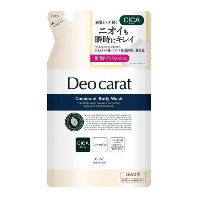 【在台現貨，當日寄出】🌻 日本製Kose 高絲Deo Carat除臭沐浴乳保濕添加-規格圖4