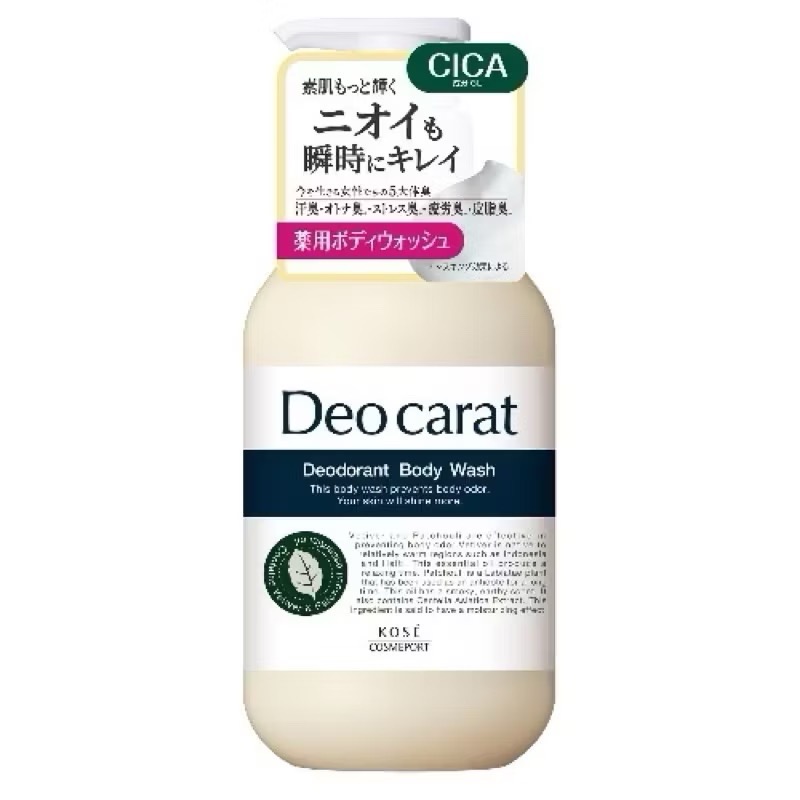 【在台現貨，當日寄出】🌻 日本製Kose 高絲Deo Carat除臭沐浴乳保濕添加-規格圖4