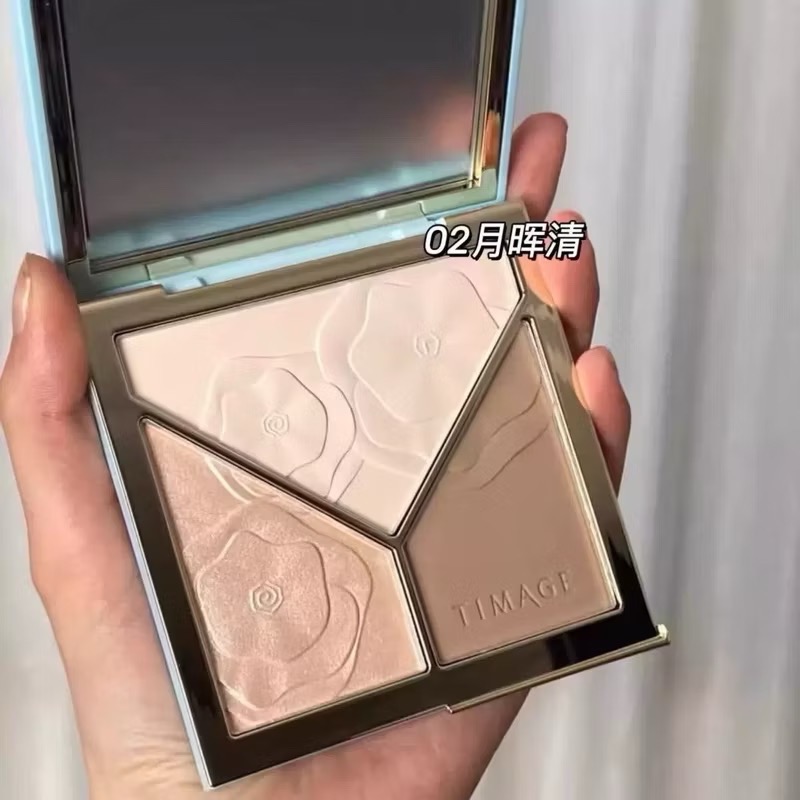 【在台現貨，當日寄出】🌻TIMAGE彩棠大師三色修容盤修容餅啞光 高光 打亮鼻影 修容陰影 17g-規格圖5
