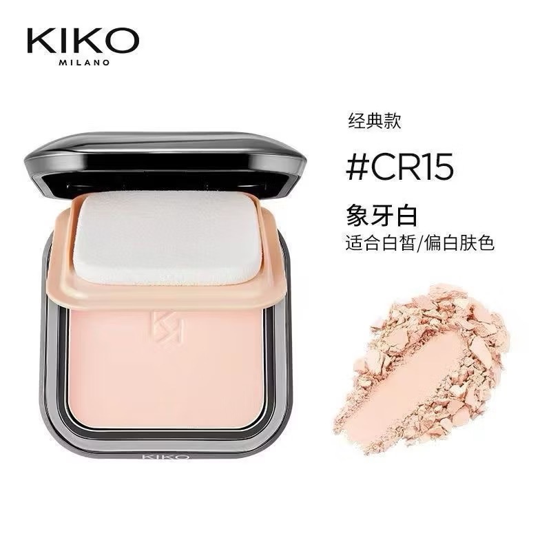 【在台現貨，當日寄出】🌻 Kiko粉餅 kiko 持妝控油啞光乾濕兩用粉餅 定妝粉餅定妝蜜粉 遮瑕防水補妝-規格圖3